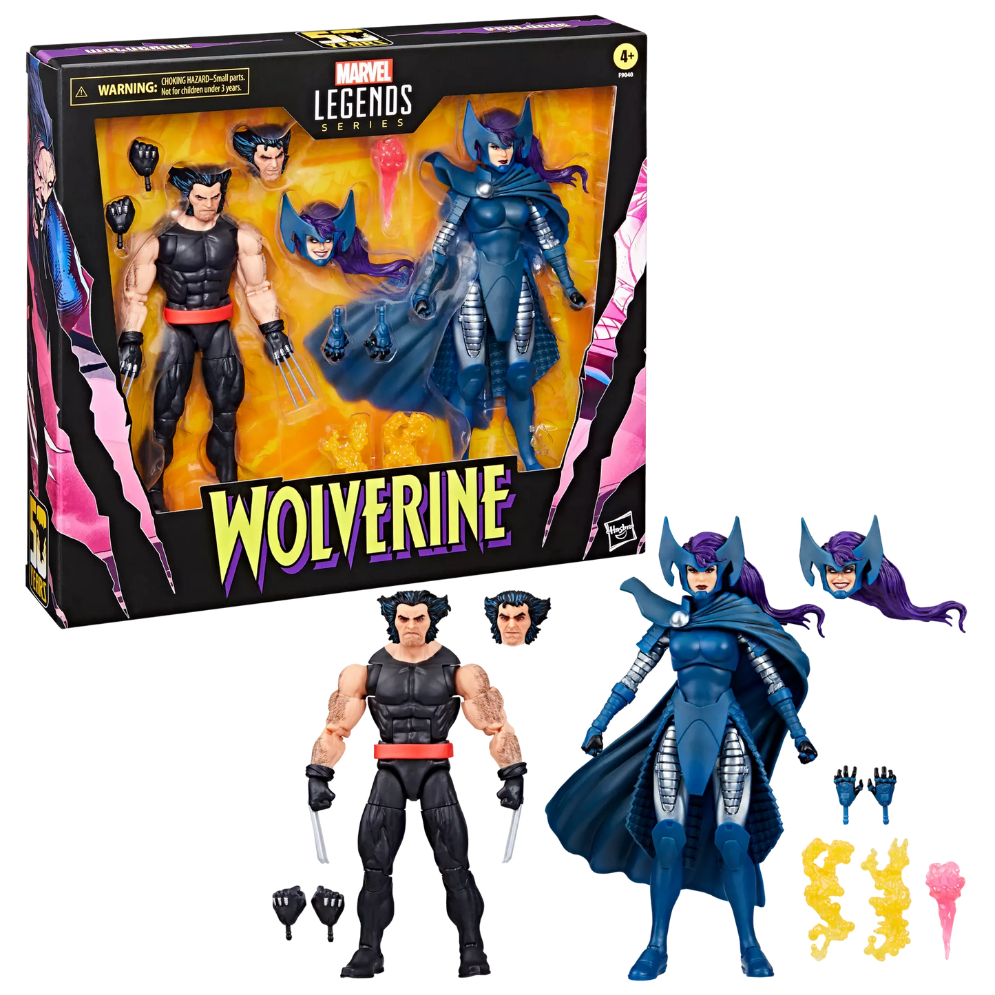 Marvel Legends Series - Wolverine and Psylocke - 2 Pack (50 YEARS)