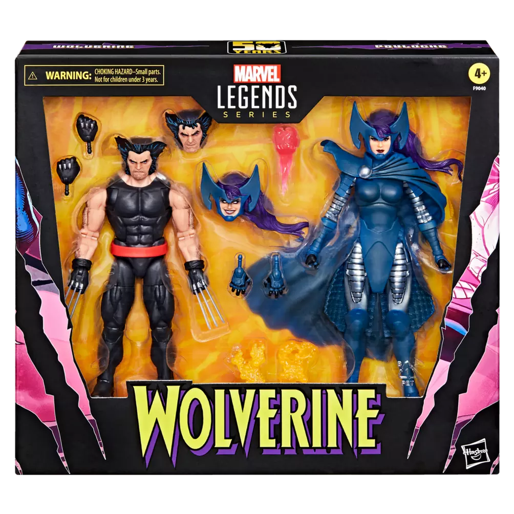 Marvel Legends Series - Wolverine and Psylocke - 2 Pack (50 YEARS)