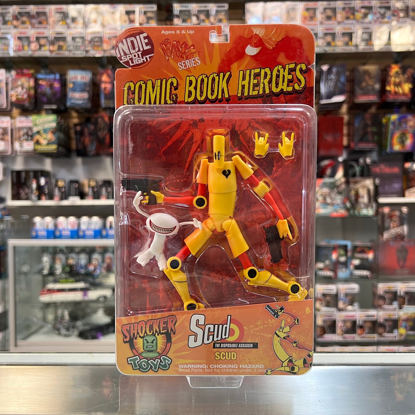 Shocker Toys - Scud The Disposable Assassin Action Figure - Comic Book Heroes