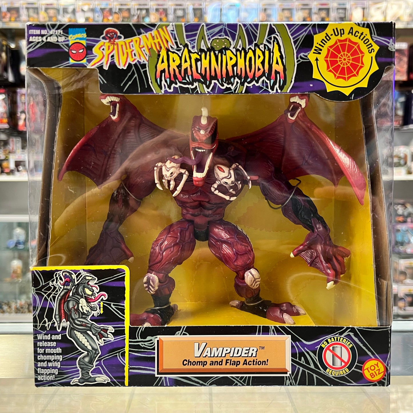 Toybiz Spider-Man - Arachniphobia - Vampider - Action Figure OPEN!