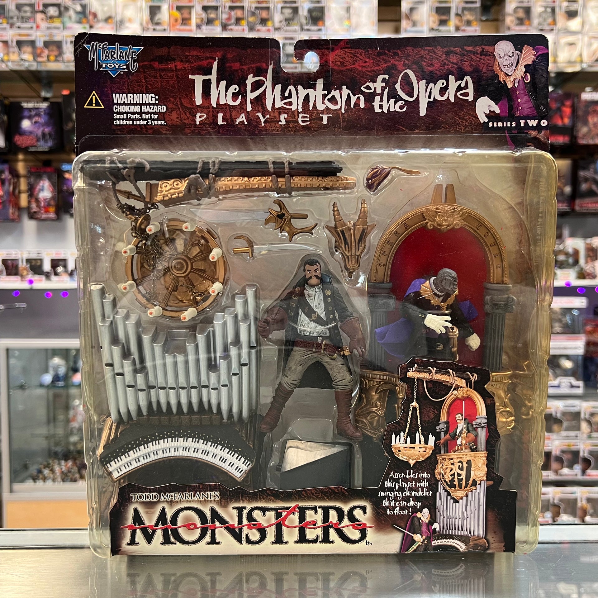 mcfarlane monsters Monsters Series 2 the Phantom of the Opera Playset