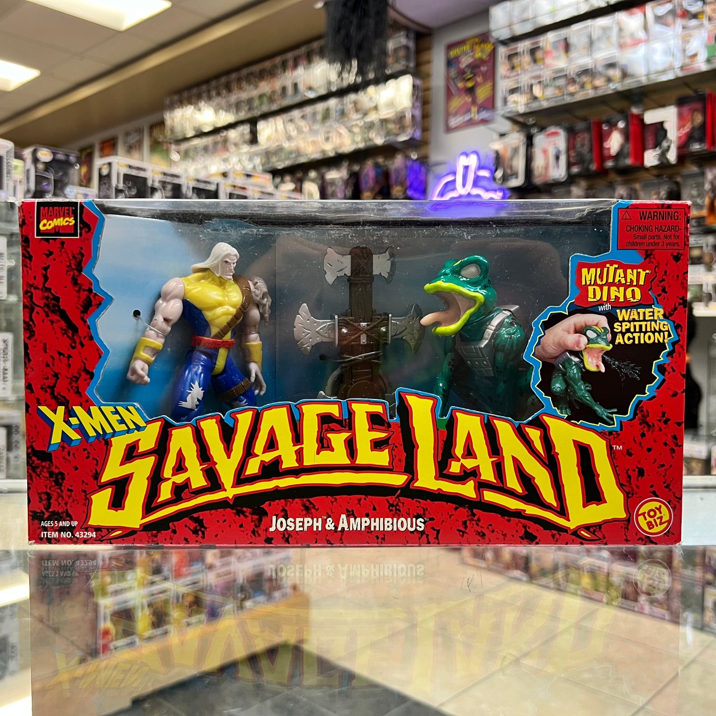 Toybiz X-MEN - Savage Land - Joseph & Amphibious - 2pk action figure set (OPEN)