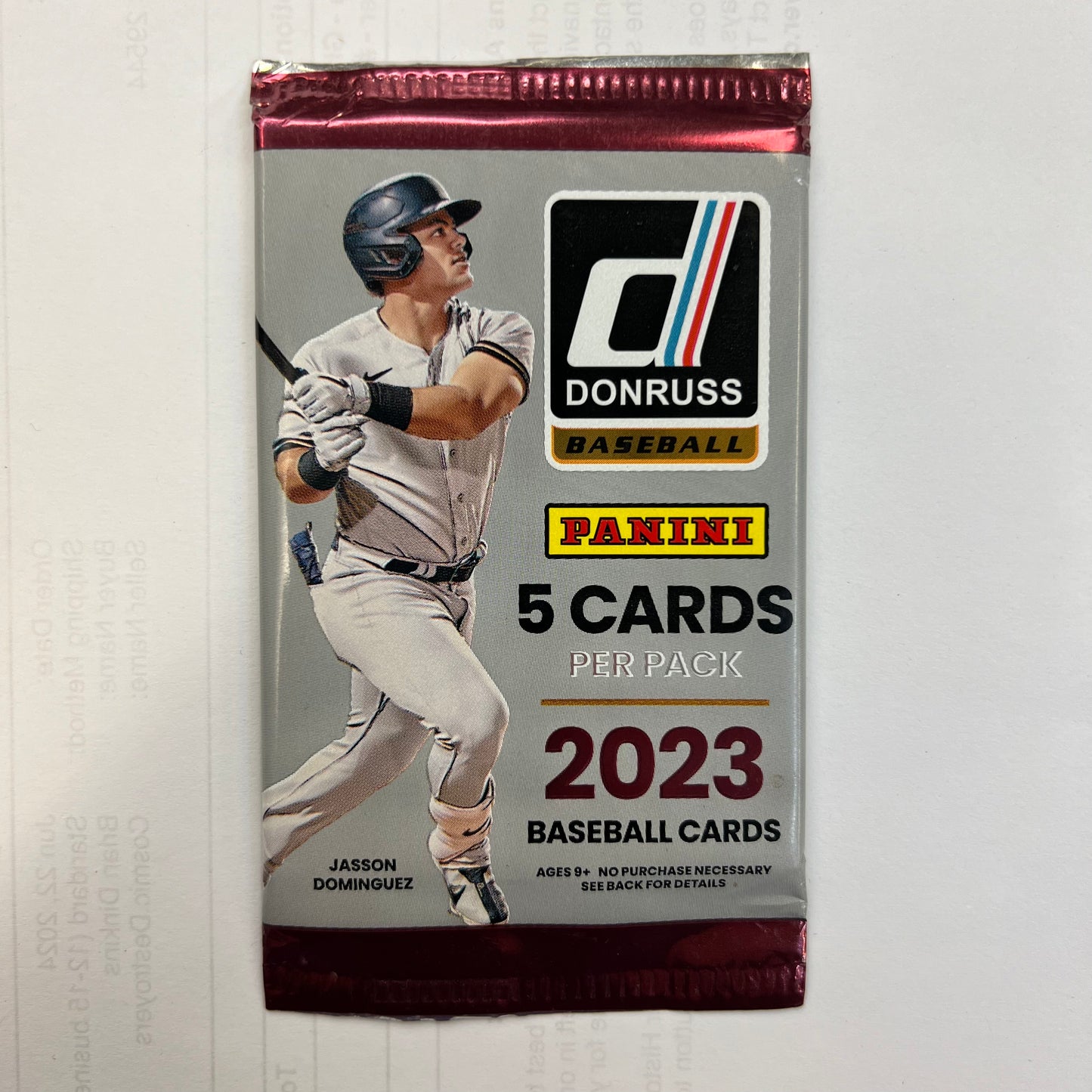 DONRUSS Panini Baseball 2023 Booster Pack (5 Cards Per Pack)