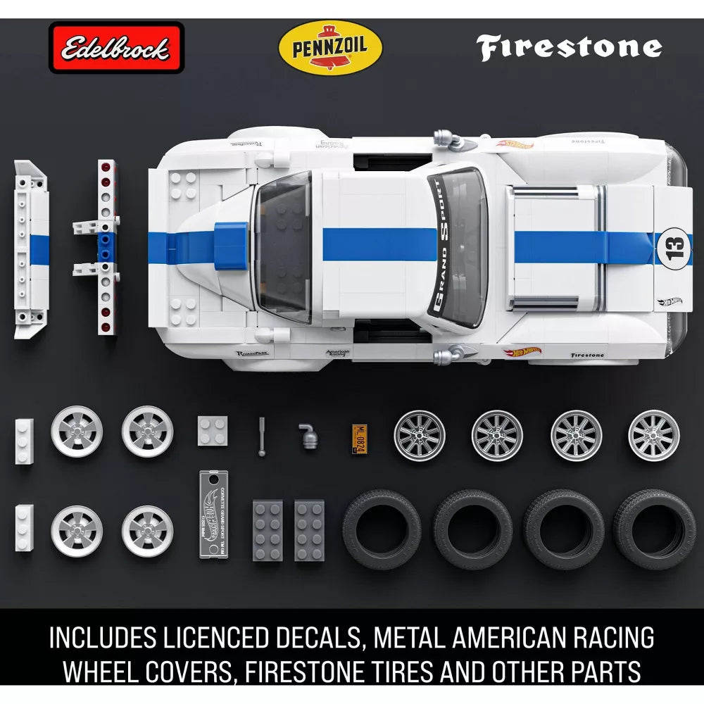 Mattel Brick Shop Hot Wheels Corvette Grand Sport - 918pcs