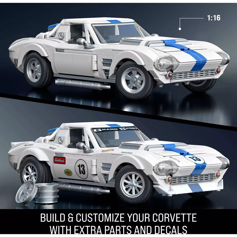 Mattel Brick Shop Hot Wheels Corvette Grand Sport - 918pcs