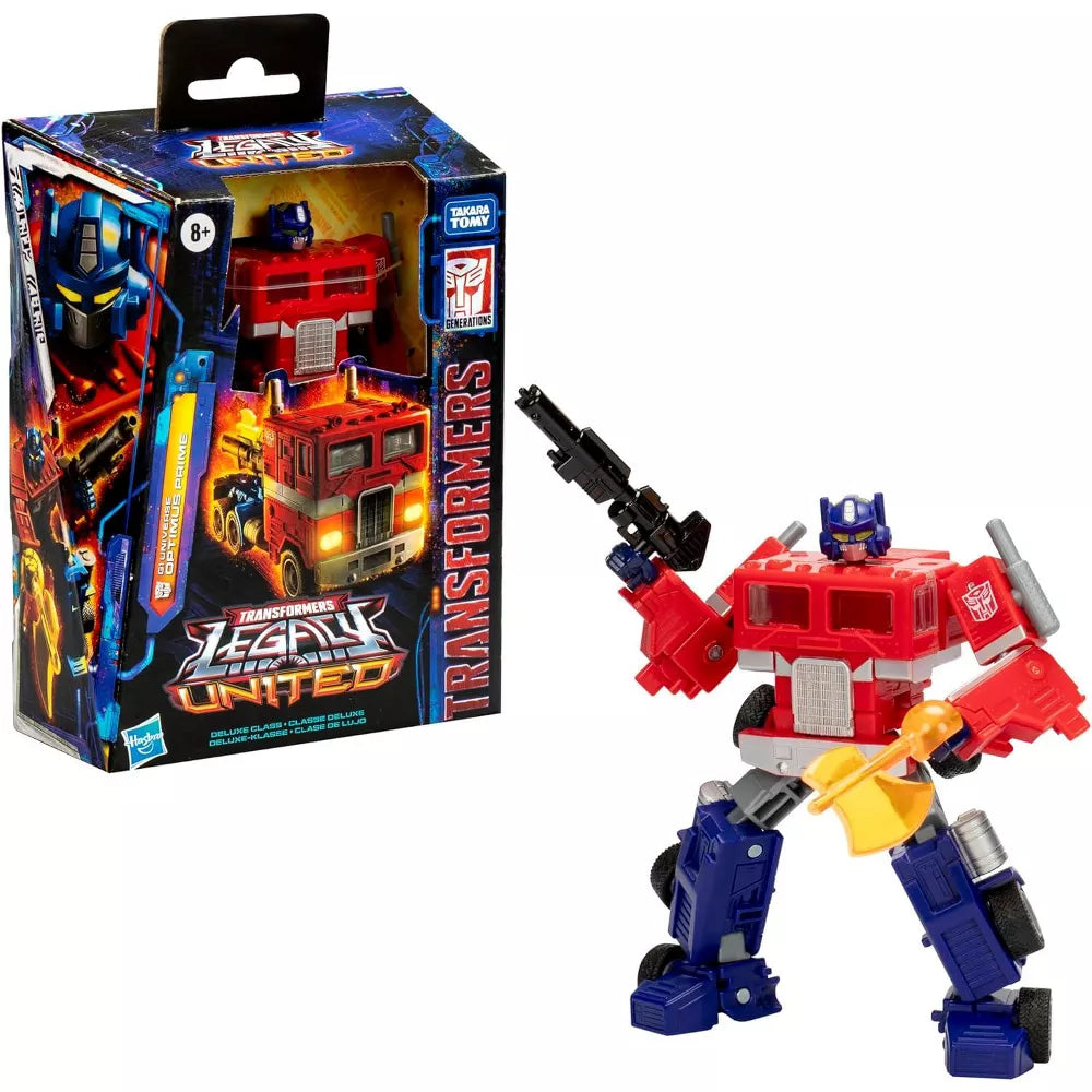 G1 Universe Optimus Prime Deluxe Class | Transformers: Legacy United Action figures