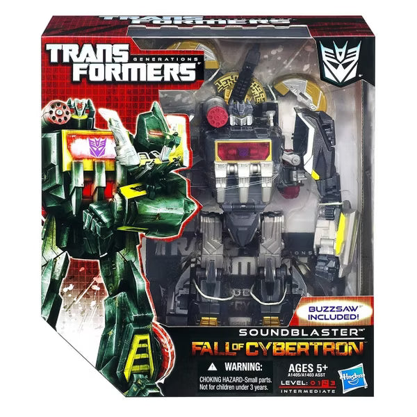 Transformers Generations - Fall of Cybertron - Soundblaster with Buzzsaw - Voyager Class