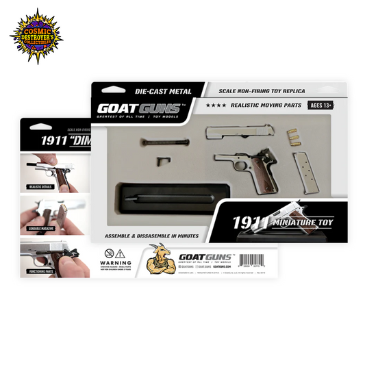 Miniature 1911 Model in Silver Die Cast Model Kit - (1911 Model - Silver)