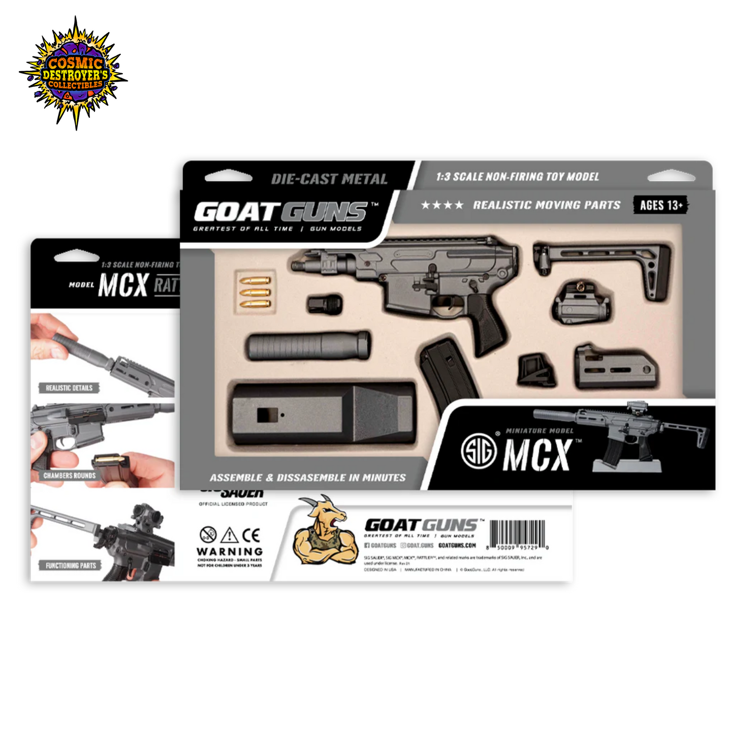 Miniature SIG SAUER MCX Die Cast Model Kit - (SIG MCX® Model - Concrete)