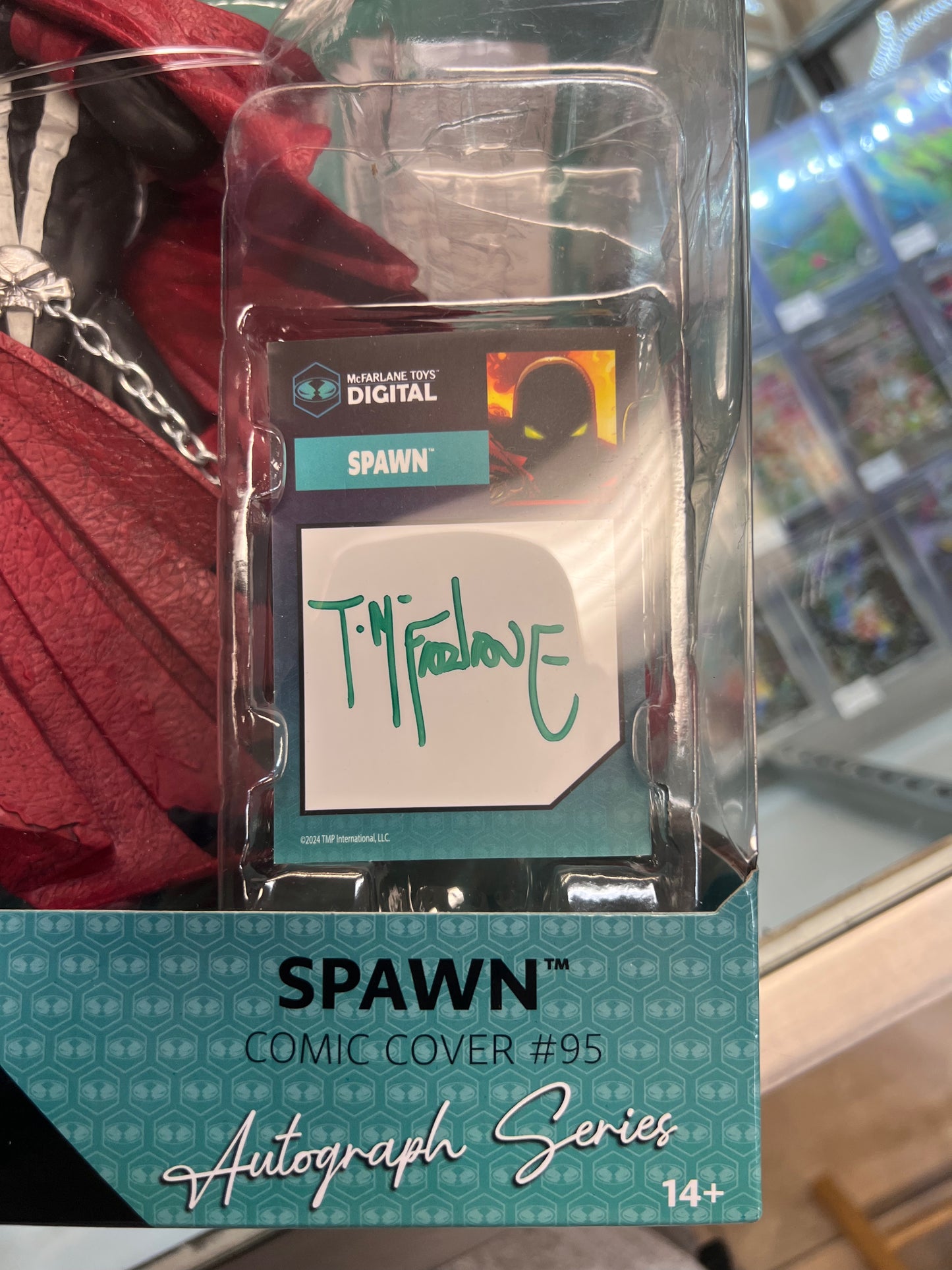 Spawn (Comic Cover #95) AUTOGRAPHED 1:7 Scale Posed Figure GOLD LABEL w/Digital Collectible McFarlane Toys 30th Anniversary