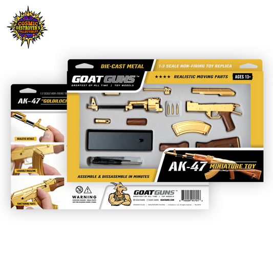 Miniature AK47 Die Cast Model Kit - (AK47 Model - Gold)