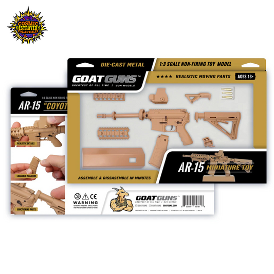 Miniature AR15 Die Cast Model Kit - (AR15 Model - Coyote)