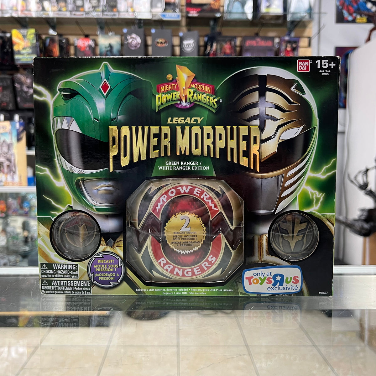 Mighty Morphin Power Rangers - Legacy Power Morpher (Green & White Ranger Edition) - Toys R Us Exclusive - 2014