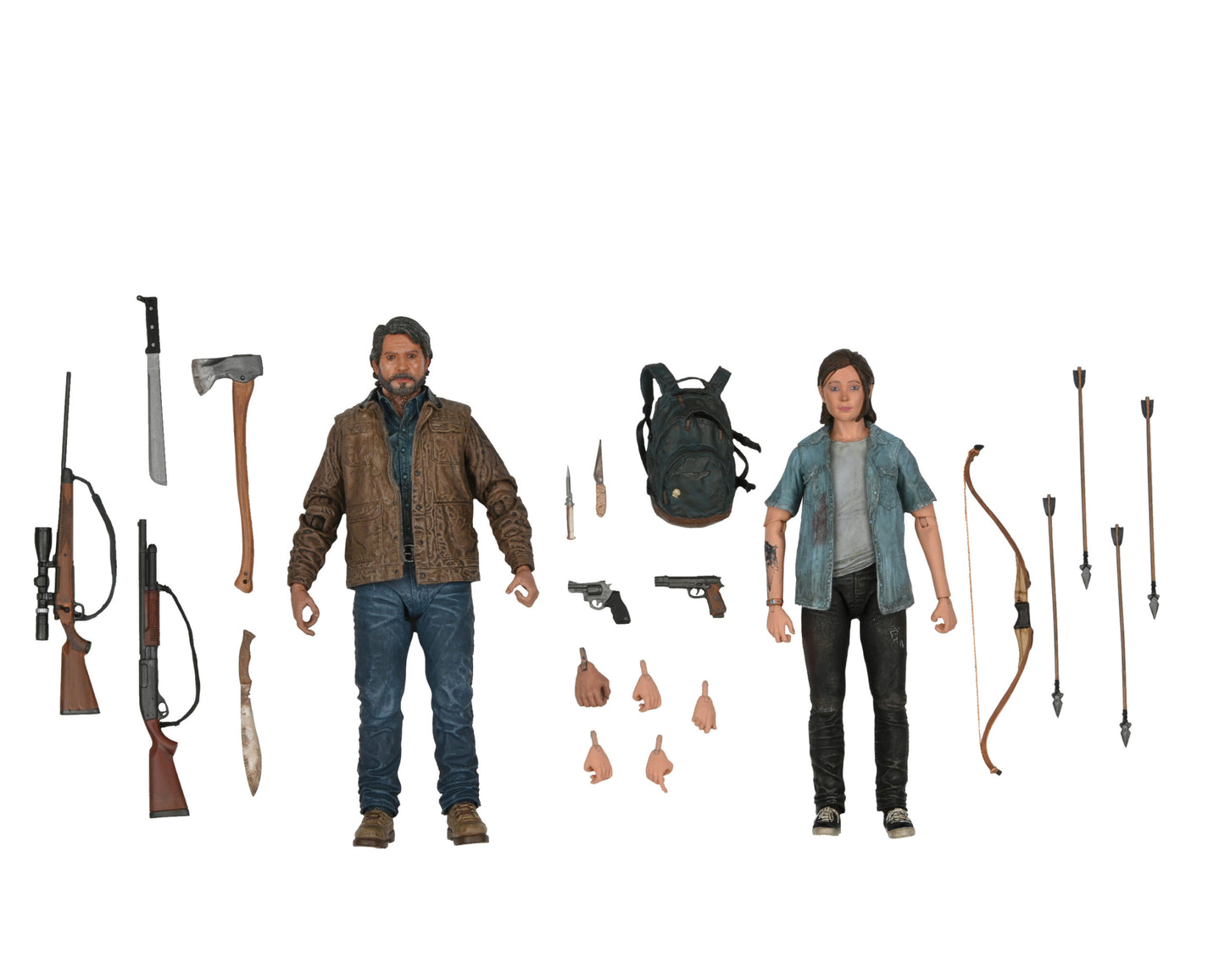 7″ Scale Action Figures – Ultimate Joel and Ellie 2-pack