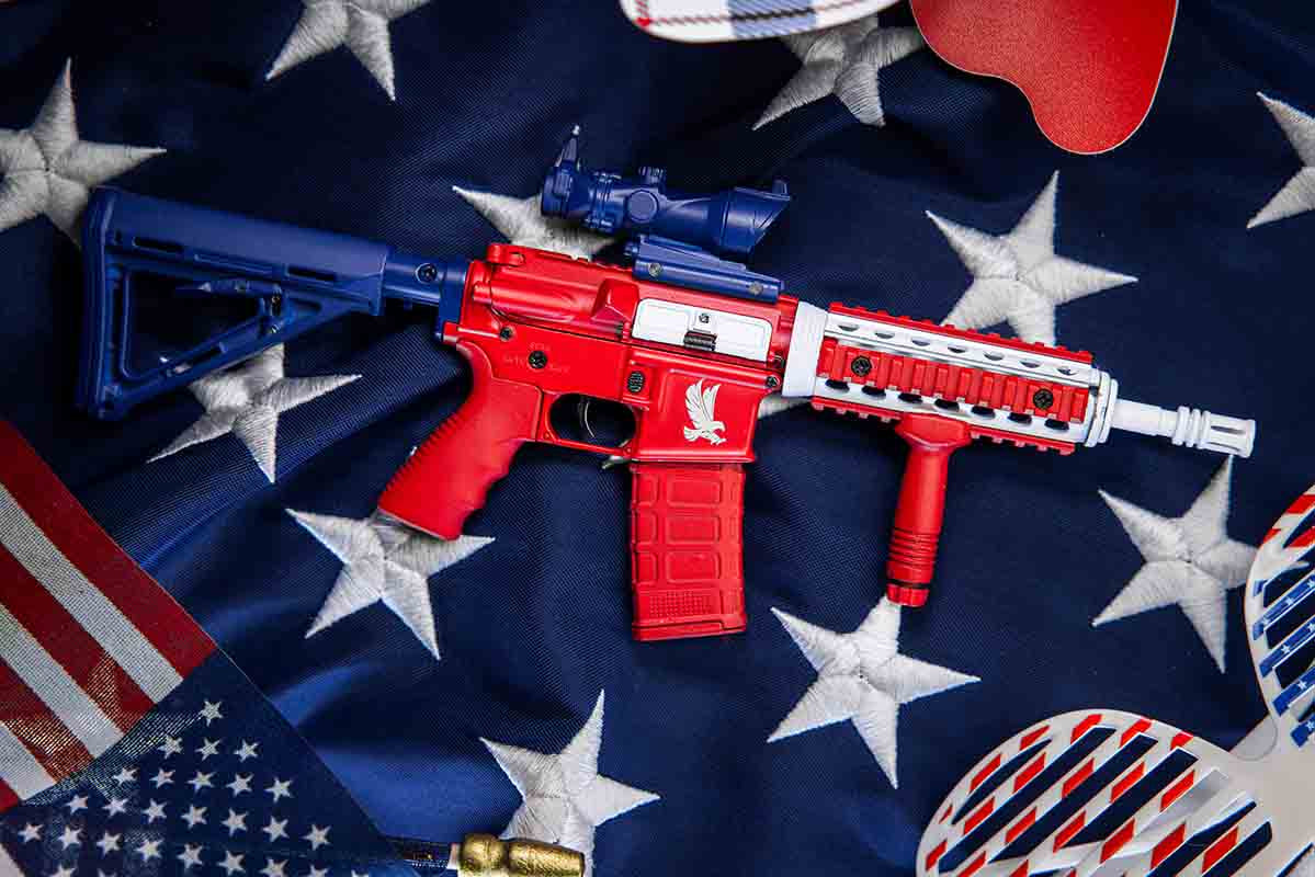 Miniature AR-15 Die Cast Model Kit - (AR15 Model - USA)