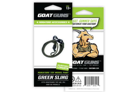 Green Sling for Miniature Toy Rifle (GOAT GUNS)