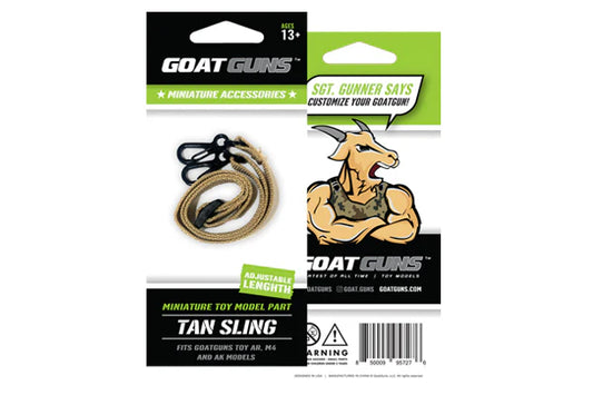 Tan Sling for Miniature Toy Rifle (GOAT GUNS)