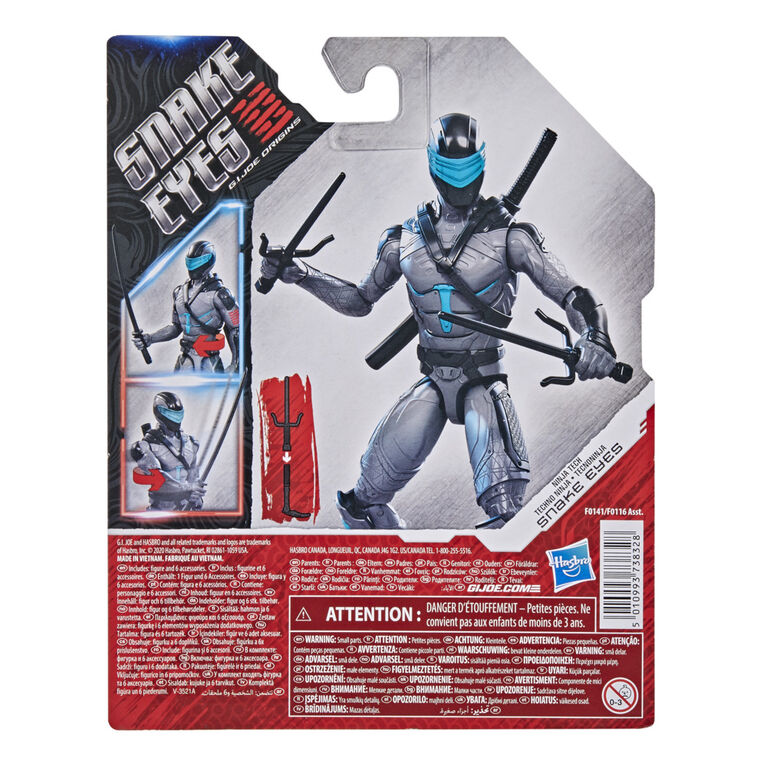 Snake Eyes: G.I. Joe Origins - Snake Eyes (Ninja Tech) - 6" Action Figure