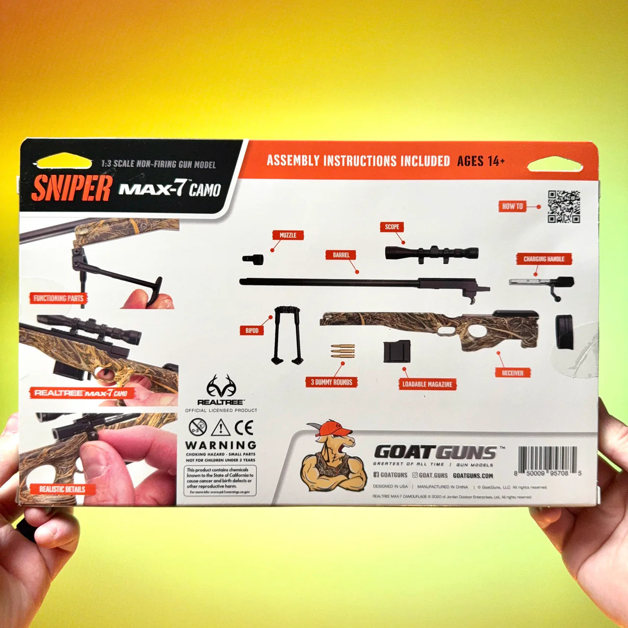 Miniature MAX-7 CAMO Sniper Die Cast Model Kit - (REALTREE® Sniper Model)