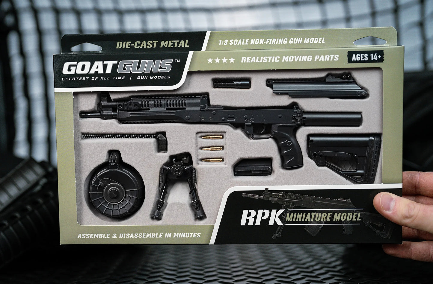 Miniature RPK Model Die Cast Model Kit - (RPK Model - Black)