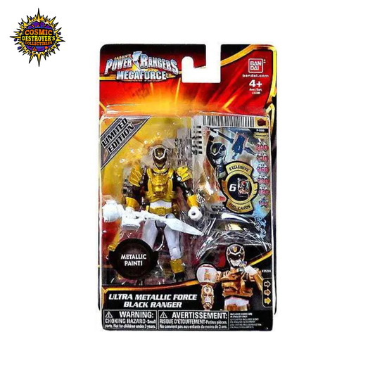 Power Rangers Megaforce - Ultra Metallic Force Black Ranger - 3.75" Action Figure