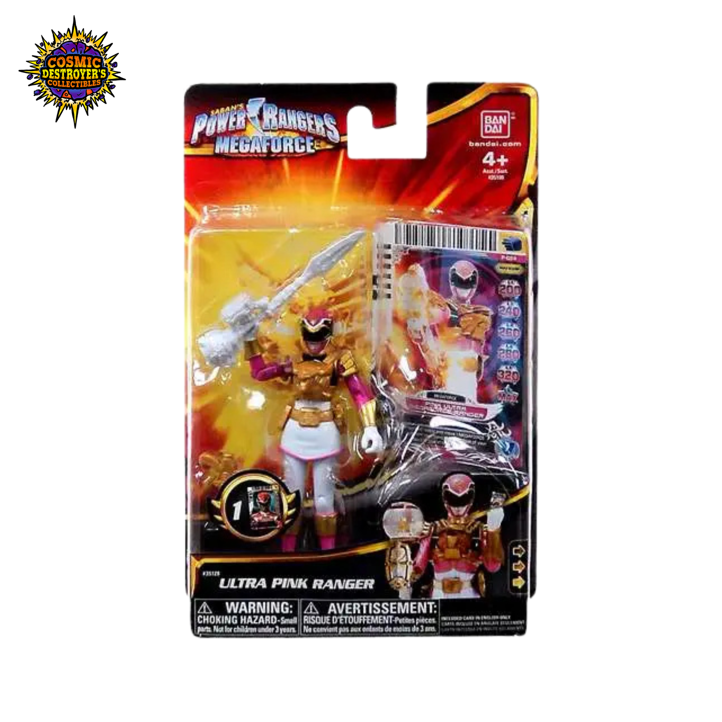 Power Rangers Megaforce - Ultra Metallic Force Pink Ranger - 3.75" Action Figure