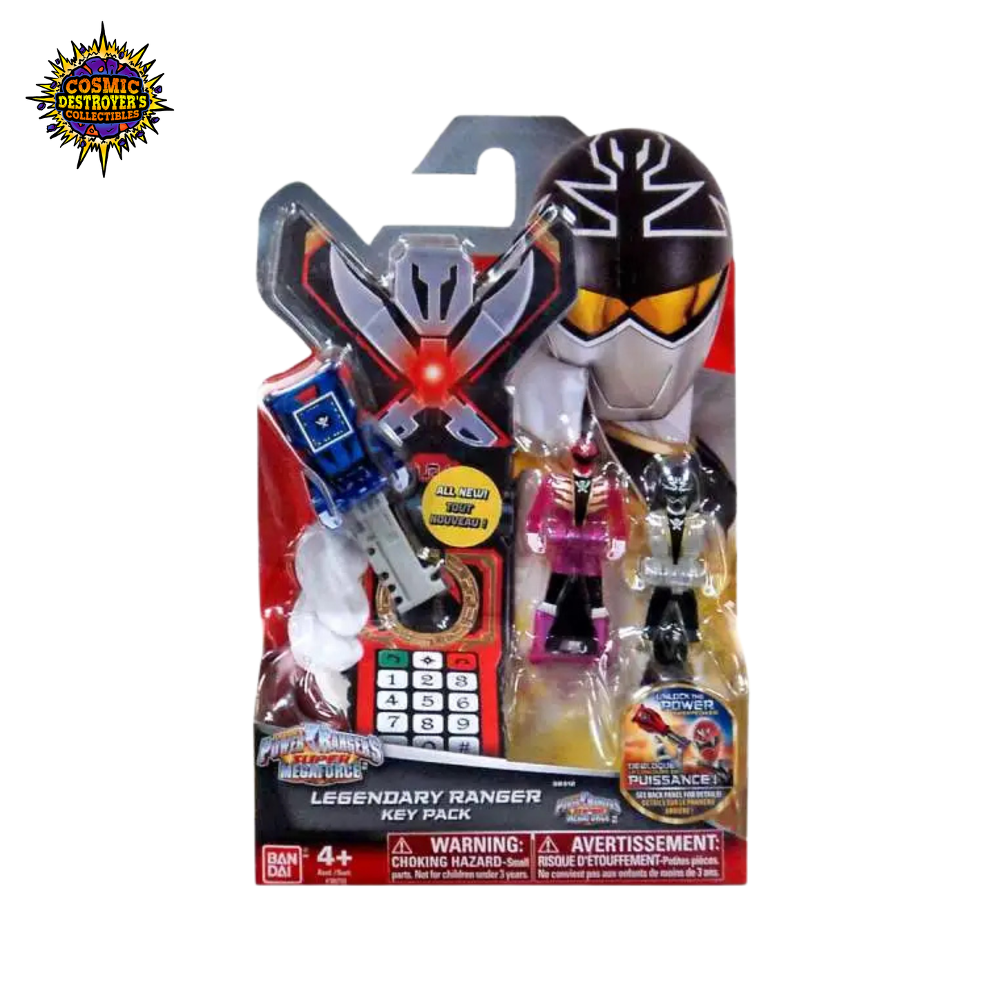 Power Rangers Super Megaforce - Legendary Ranger Key Pack - Super Megaforce (Blue/Pink/Translucent)