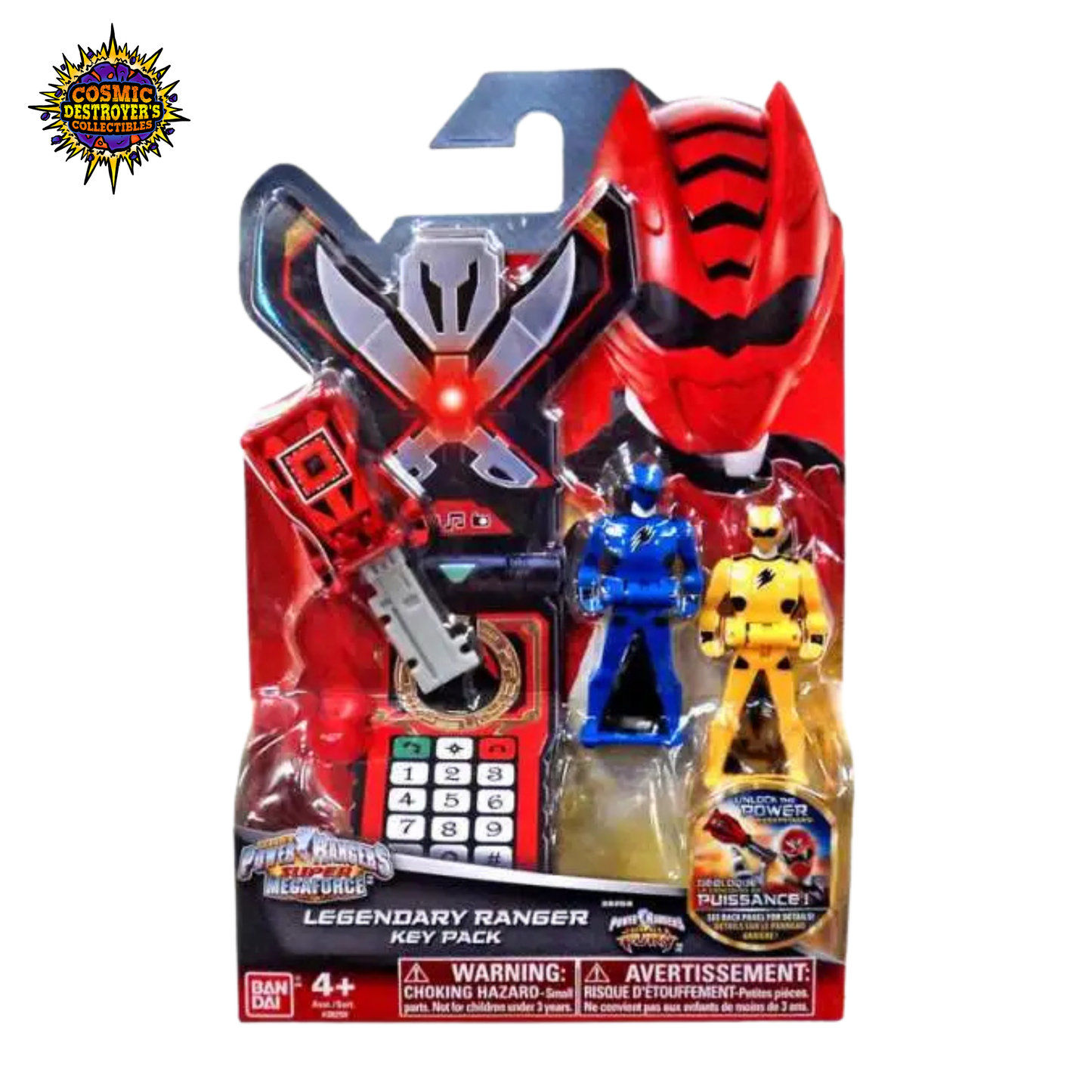 Power Rangers Super Megaforce - Legendary Ranger Key Pack - Jungle Fury (Red/Blue/Yellow)