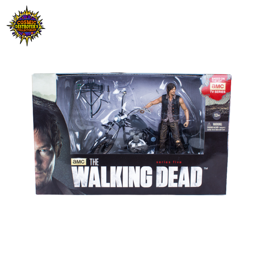 McFarlane Toys - The Walking Dead Series 5 - Daryl Dixon & Chopper Deluxe Box Set - 2014 (YELLOW BOX)