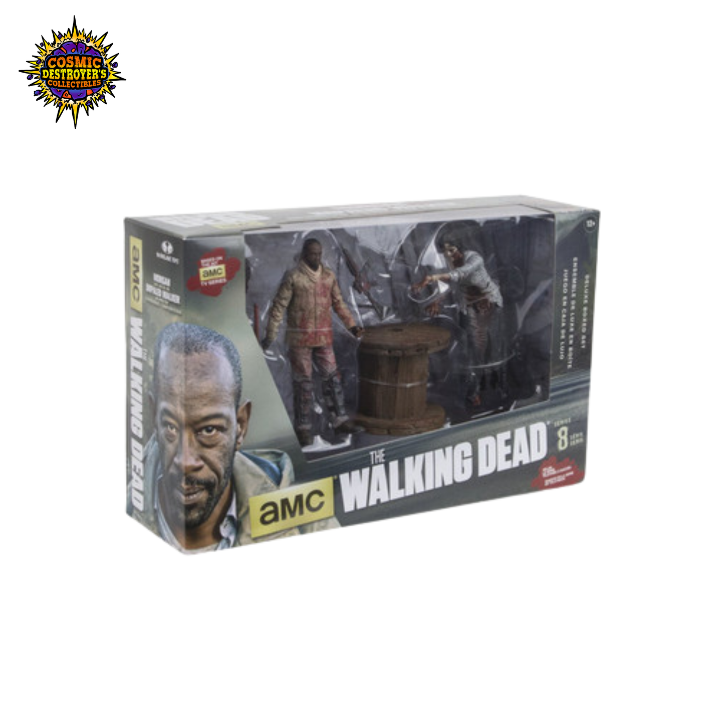 McFarlane Toys - The Walking Dead - Series 8 - Morgan With Impaled Walker Deluxe Boxed Set