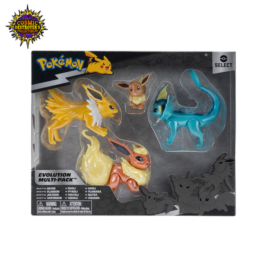 Pokemon Select Evolution Multipack Eevee Evolution (Eevee, Flareon, Jolteon, Vaporeon)