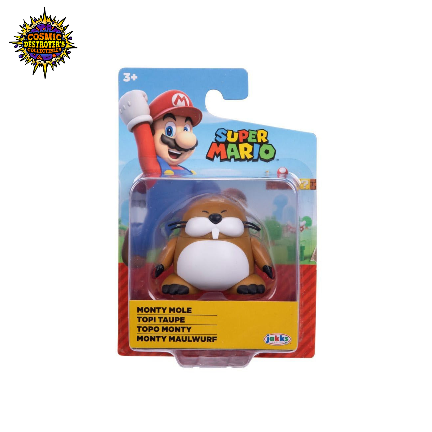 Jakks Pacific Super Mario Monty Mole 2.5"