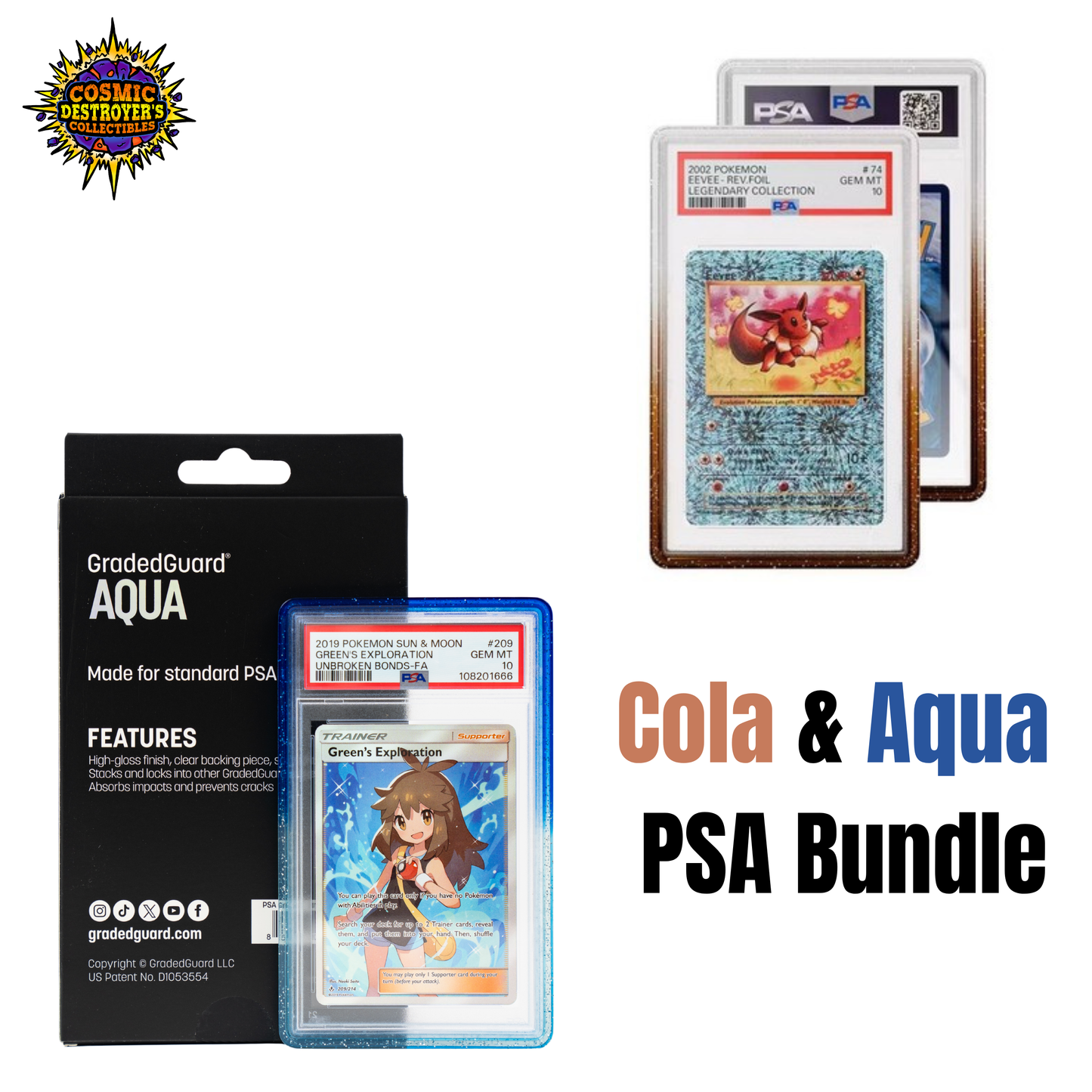 GradedGuard - Limited Edition - (PSA) - Cola & Aqua [Hobby Exclusive] BUNDLE!