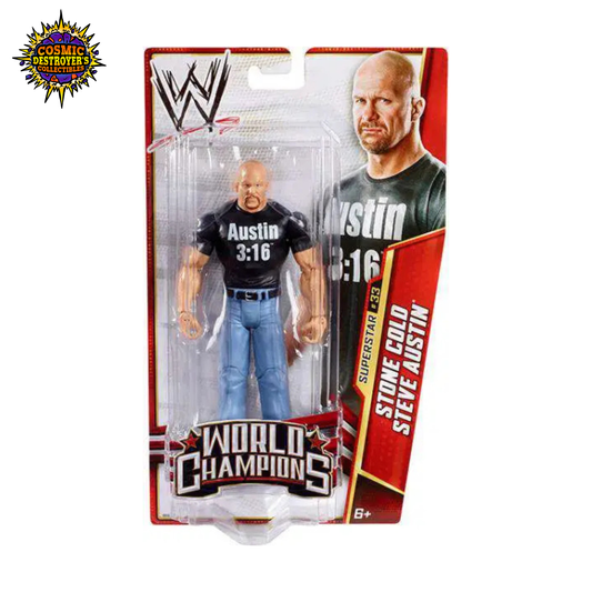 WWE Wrestling - World Champions - Stone Cold Steve Austin Action Figure #33 - Series 29