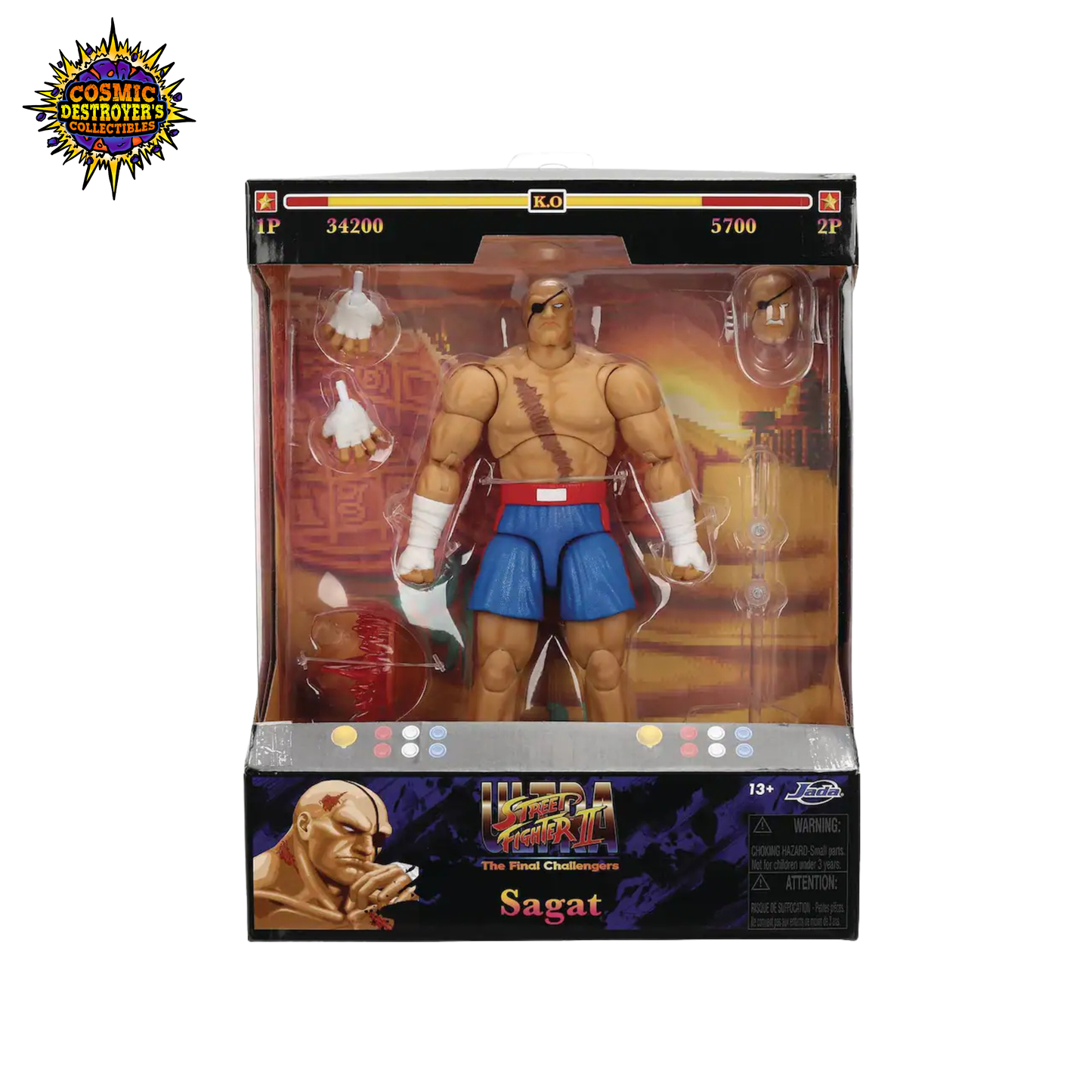 Ultra Street Fighter II - Sagat - 1:12 Deluxe Action Figure