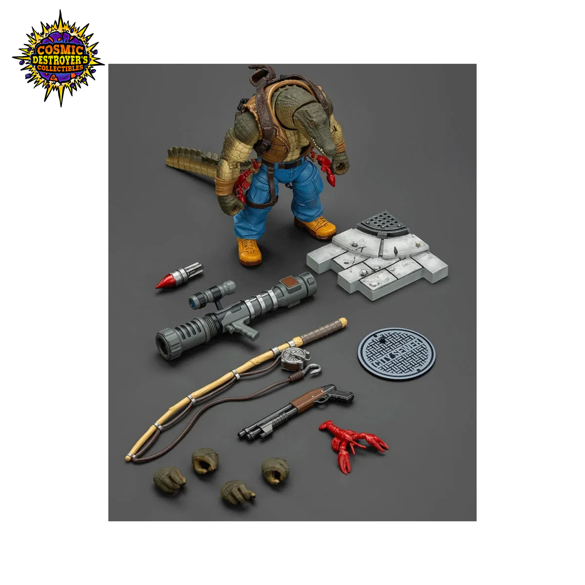 JoyToy - TMNT - Leatherhead Action Figure - 1/18 scale