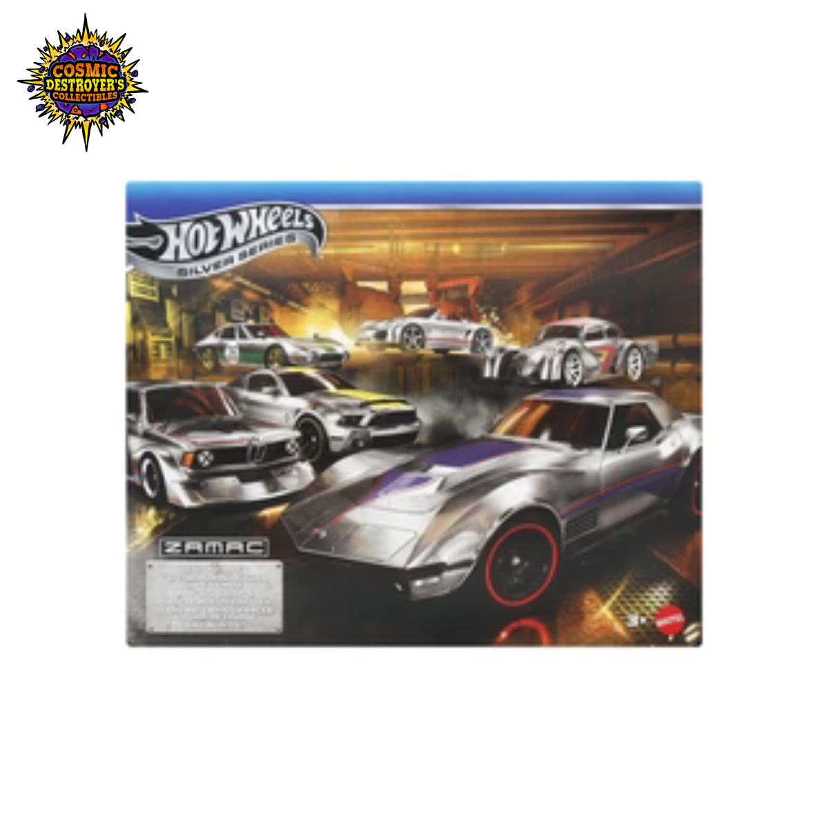 Hot Wheels - Silver Series - ZAMAC Die-Cast Vehicle 6-Pack 1/64