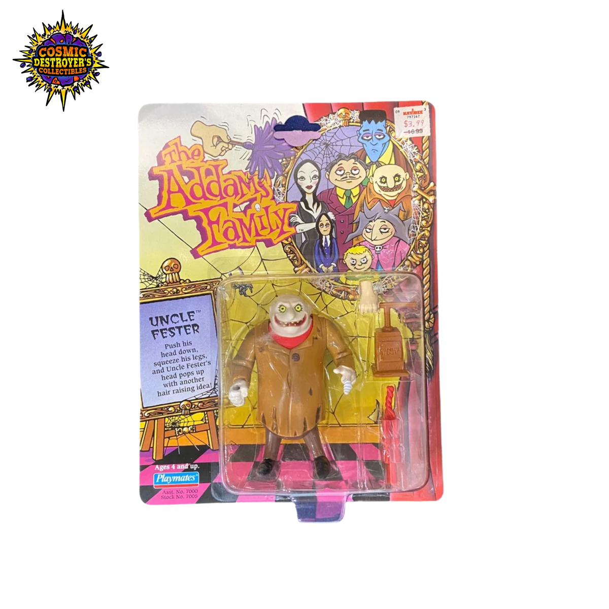 The Addams Family - Uncle Fester Action Figure (1992) Playmates