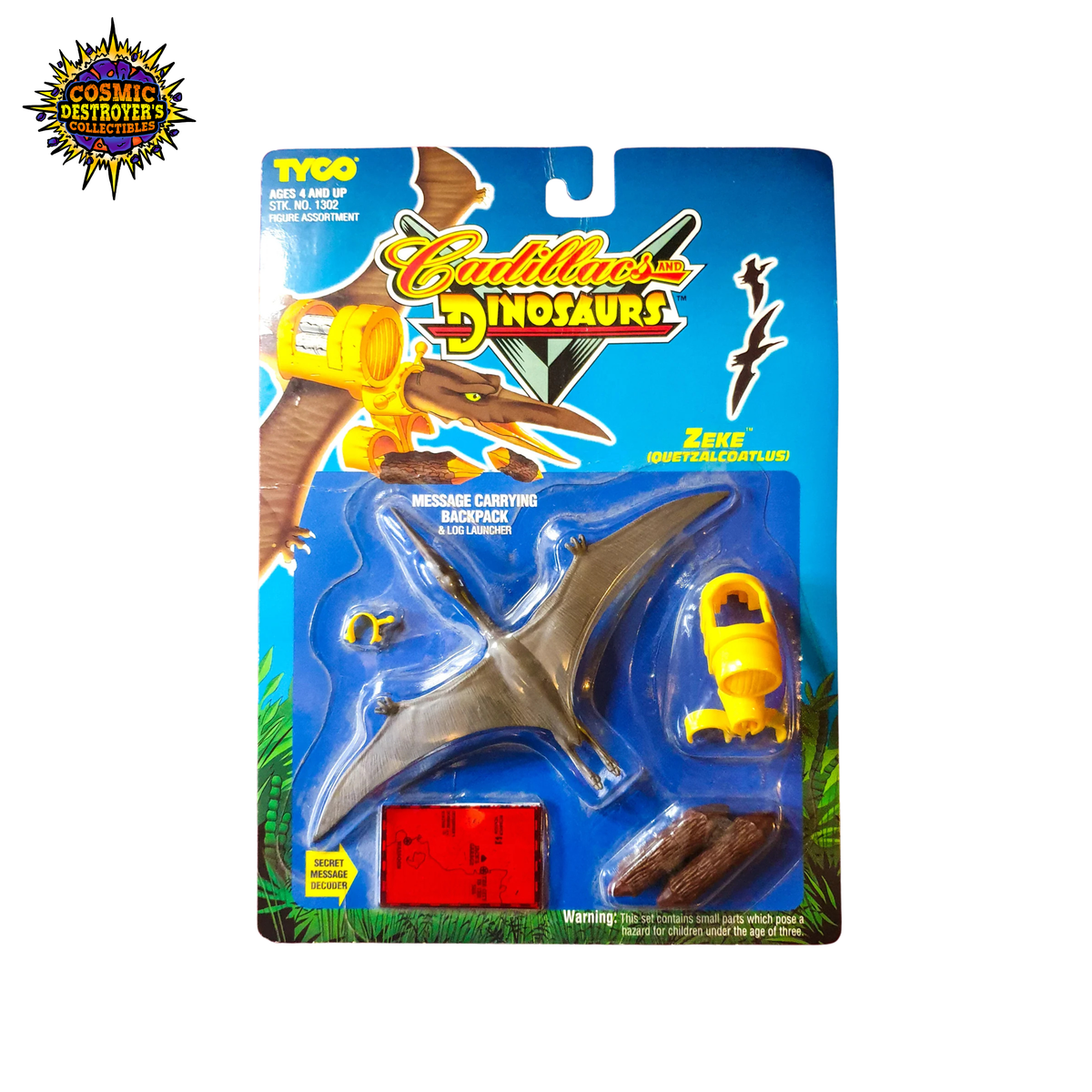 Cadillacs and Dinosaurs - Zeke (Quetzalcoatlus) Action Figure (1993) Tyco