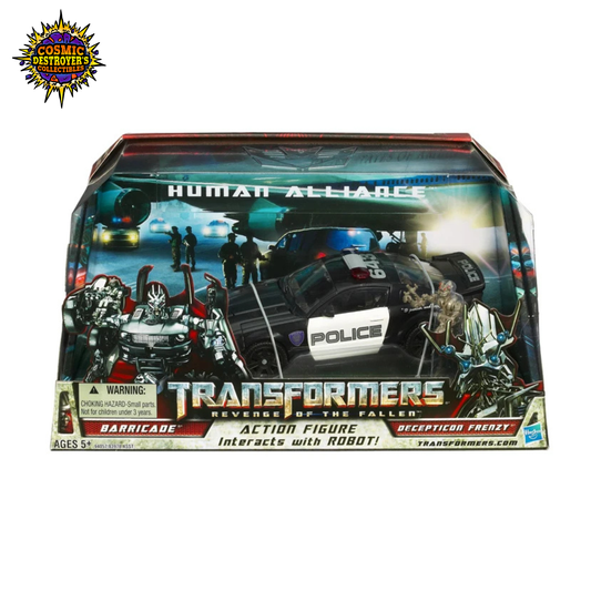 Transformers - Human Alliance - Barricade w/ Frenzy Figure Set - 2009