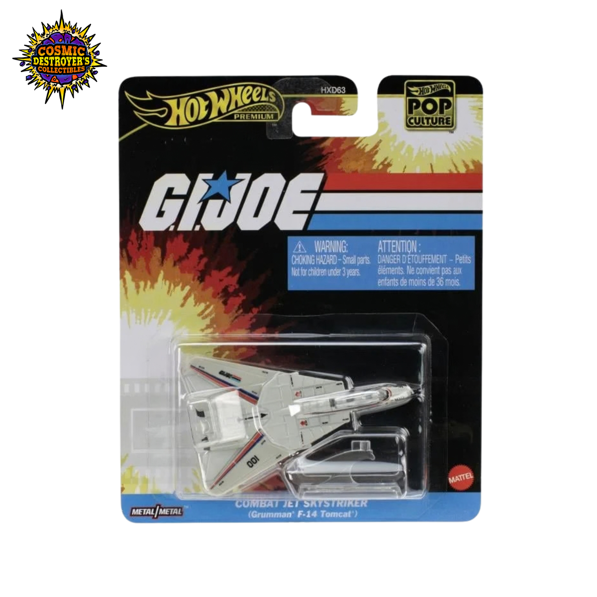 Hot Wheels Premium - Pop Culture - GI Joe - Combat Jet (Skystriker) - Die Cast 2026