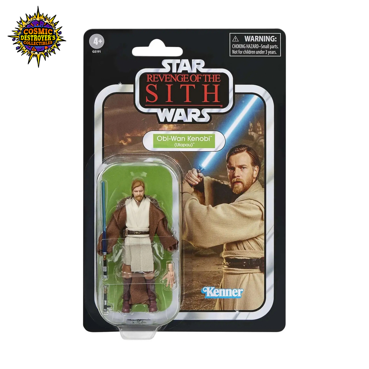 Star Wars Vintage Collection - Revenge of the Sith - Obi-Wan Kenobi (Upatau) & Airborne Clone Trooper (212th Battalion) Action Figure 2-Pack - Walmart Exclusive