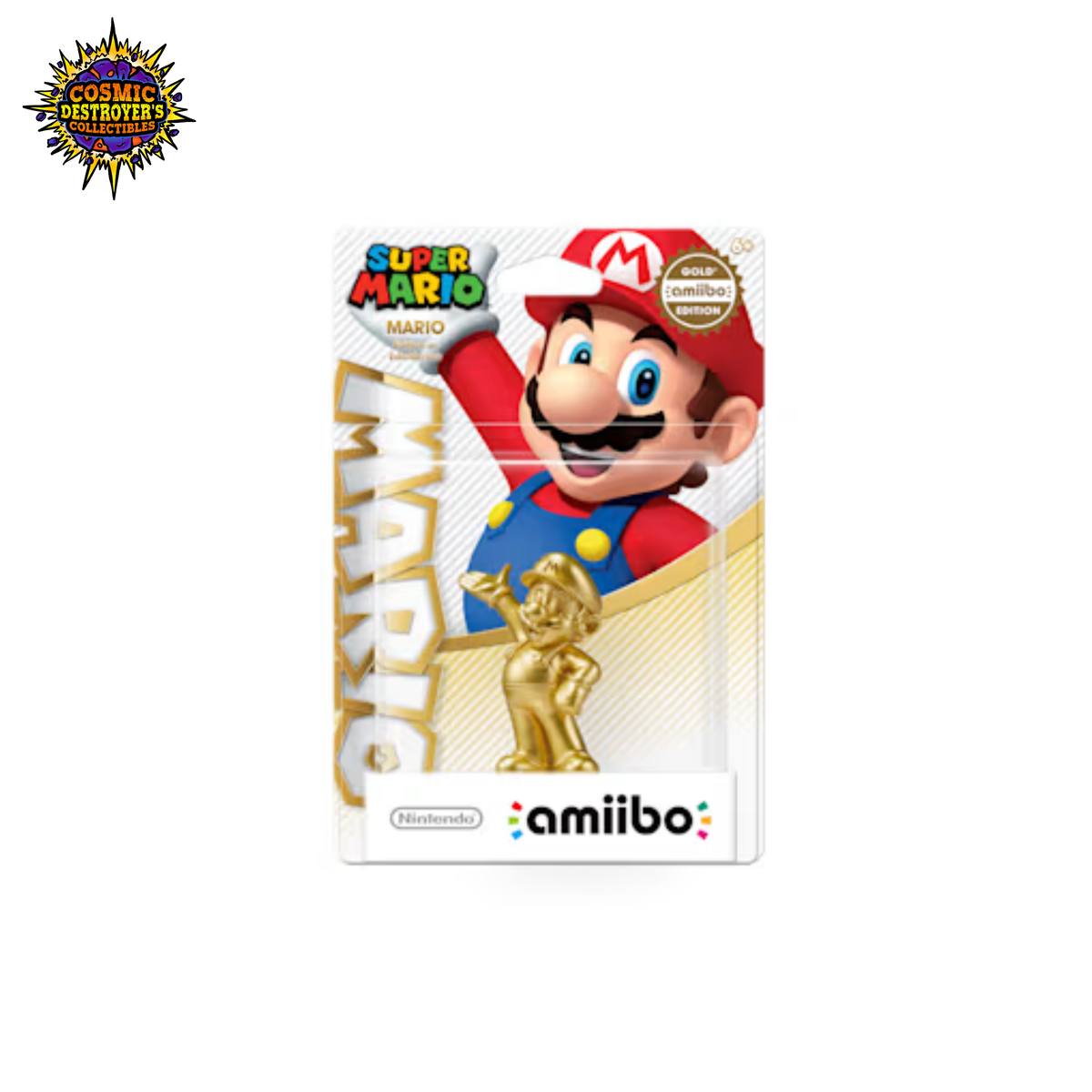 Amiibo - Mario (Gold) - Mario Party 10 Series - Walmart Exclusive *Creased Cardstock*