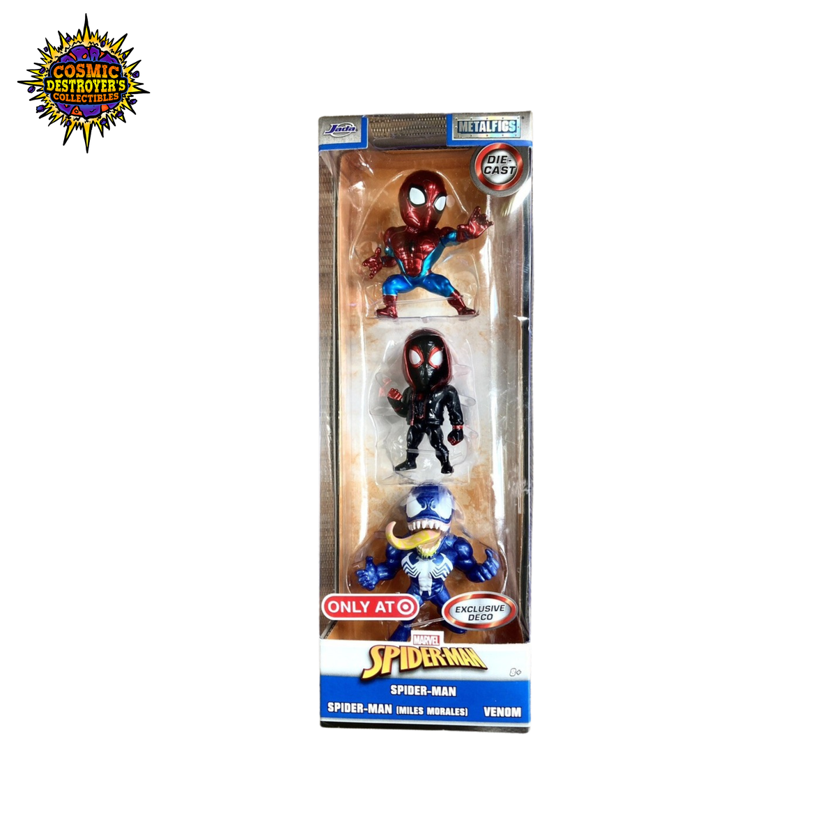 Marvel Nano Metalfigs - Ghost-Spider, Miles Morales & Spider-Man - 1.5" Diecast Figure 3-Pack - Target Exclusive - 2023