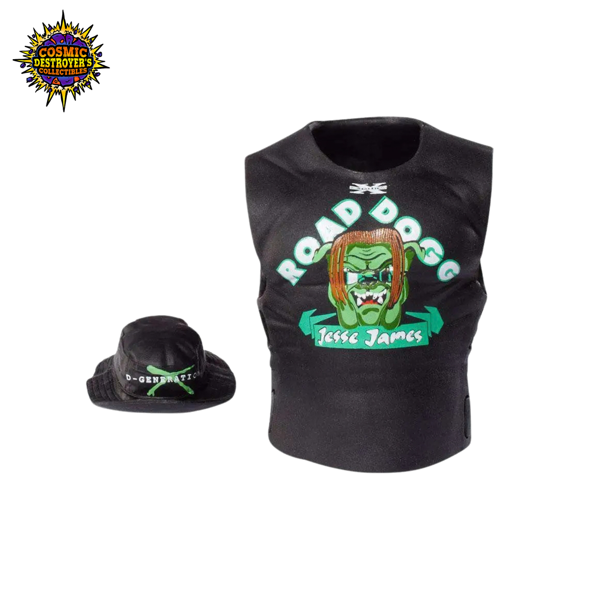 WWE Wrestling Elite Collection - Flashback Series 26 - Road Dogg Action Figure w/ 2 Shirts & Hat - 2013