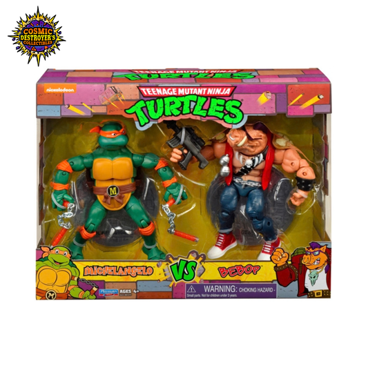 Teenage Mutant Ninja Turtles - Michelangelo vs Bebop 2-pack - Playmates - 2021