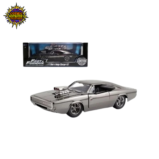 Jada - Fast and Furious - Dom's Dodge Charger R/T (Limited Chrome Edition) - 1:24 Scale Die-Cast Metal Car