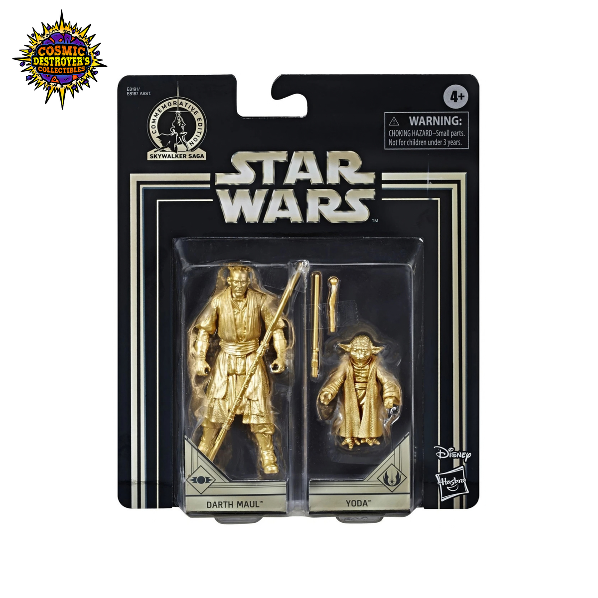 Star Wars The Phantom Menace - Skywalker Saga (Commemorative Edition) - Darth Maul & Yoda 2-Pack (Gold Figures)