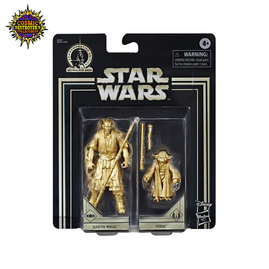 Star Wars The Phantom Menace - Skywalker Saga (Commemorative Edition) - Darth Maul & Yoda 2-Pack (Gold Figures)