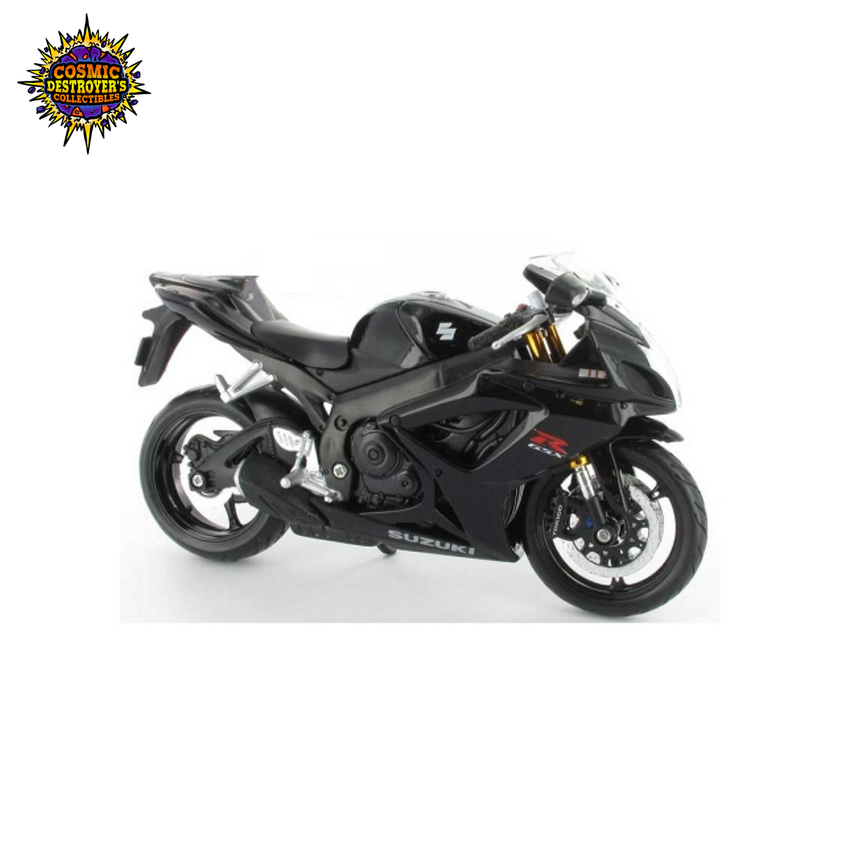 Maisto - Suzuki GSX-R 600 (Black) - 1:12 Scale - 2007 *SEE PHOTOS*
